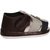 Wonderkids Casual Sandals With Velcro Strap - Black  Grey (9-12 Months)