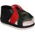 Wonderkids Casual Sandals With Velcro Strap - Black  Red (3-6 Months)