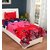 Single bed sheet cotton flower design multi color set of 1