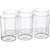 GYAN Unbreakable Drinking Glass Set of 6 Pcs  ABS Poly Carbonate Plastic 200 ml Capacity each  Clear Glass