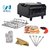 WELLBERG MICRO COMBO ELECTRIC TANDOOR WITH PIZZA CUTTER, GRILL,GLOVES,RECIPE BOOK,SKWERS AND MAGIC CLOTH WORTH 1500