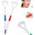 AMAFHH53 Combo Offer 2 Pcs Tongue Cleaner + 2 Pcs Travel Bathroom Toothbrush Holder Tube Cover Case