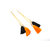 Ayan Creation Orange  Black Long Tassel Earring