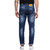 Urbano Fashion Men'S Heavy Distressed Light Blue Slim Fit Stretch Jeans