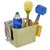 kreativekudie Kitchen Sink Drainer Caddy Cutlery Sponge Brush Holder Organiser multicolor pack of 1
