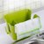 kreativekudie Kitchen Sink Drainer Caddy Cutlery Sponge Brush Holder Organiser multicolor pack of 1
