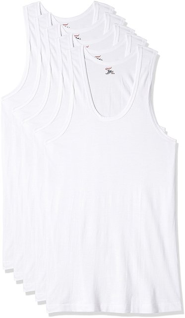 Rupa Jon Men's Cotton Plain/Solid Sleeveless Vest - Pack of 2 (#Jon-RN)  (Color May Vary)