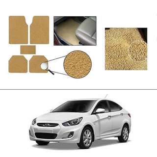 Buy Autostark Anti Slip Noodle Car Floor Mats Set Of 5 Beige For Hyundai Verna Fluidic Online 1299 From Shopclues