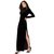 Aashish Fabrics - Black Maxi Velvet Dress