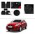 AutoStark Anti Slip Noodle Car Floor Mats Set of 5-Black For Maruti Suzuki Swift Dzire (New)