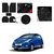 AutoStark Anti Slip Noodle Car Floor Mats Set of 5-Black For Hyundai Eon