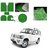 AutoStark Anti Slip Noodle Car Floor Mats Set of 5-Green For Mahindra Scorpio