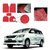 AutoStark Anti Slip Noodle Car Floor Mats Set of 5-Red For Toyota Innova