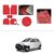 AutoStark Anti Slip Noodle Car Floor Mats Set of 5-Red For Maruti Suzuki Alto (Old)