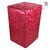 E-Retailer Classic Red Colour With Square Design Top Load Washing Machine Cover (Suitable For 5kg To 8kg)