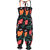 Lil Orchids Girls MultiColor Printed Rayon Jumpsuit