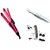 Combo Set Of 2 IN 1 Hair Straightener  Hair Curler + Mens Rechargeable Cordless NS - 216 Trimmer + Bi Feather King