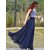 Rosella Nevy Blue Flare Long Skirt