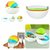 Creative Rainbow Storage Box Plastic Refrigerator Preservation Folding Box Container Bin With Lid Candy Color (Colour May Vary)