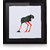 CollarFolk Printed Artworks Ostrich Without Head - Orange Black