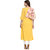 Janasya Women's Yellow Printed Crepe A-Line Kurti