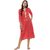 Janasya Women's Pink Foil Printed Crepe Straight Kurti