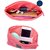 Portable Makeup Bag/Travel Cosmetic Bags/Brush Pouch/Electronics Accessories Handbag Usb/Hard Drive Cable Carry Case Digital Smartphone Charger Carrying Pouch With Zipperd Mesh (Colour May Vary)