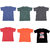 IndiWeaves Mens 1 Cotton Printed T-Shirt And 5 Jasper T-Shirt (Pack Of 6)-Multicolor-Size-Large