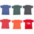 IndiWeaves Mens 1 Cotton Printed T-Shirt And 5 Jasper T-Shirt (Pack Of 6)-Multicolor-Size-Large