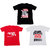 IndiWeaves Mens 3 Cotton Printed T-Shirt (Pack Of 3)-Multicolor-Size-Large