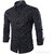 AA Black Dotted Slim Fit 100 Cotton With Regular Collar Casual Shirt For Boys