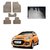AutoStark Best Quality Set of 5 Carpet Beige Car Foot Mat / Car Floor Mat for Hyundai Grand I10