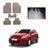 AutoStark Best Quality Set of 5 Carpet Beige Car Foot Mat / Car Floor Mat for Maruti Suzuki Swift Dzire (New)