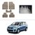 AutoStark Best Quality Set of 5 Carpet Beige Car Foot Mat / Car Floor Mat for Maruti Suzuki Ertiga