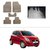 AutoStark Best Quality Set of 5 Carpet Beige Car Foot Mat / Car Floor Mat for Maruti Suzuki Ritz
