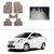 AutoStark Best Quality Set of 5 Carpet Beige Car Foot Mat / Car Floor Mat for Honda Amaze
