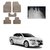 AutoStark Best Quality Set of 5 Carpet Beige Car Foot Mat / Car Floor Mat for Honda Accord ZX