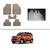 AutoStark Best Quality Set of 5 Carpet Beige Car Foot Mat / Car Floor Mat for Mahindra TUV300