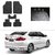 AutoStark Best Quality Set of 5 Carpet Black Car Foot Mat / Car Floor Mat for  Honda City (2014 Upwards)