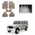 AutoStark Best Quality Set of 5 Carpet Beige Car Foot Mat / Car Floor Mat for Mahindra Bolero