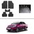 AutoStark Best Quality Set of 5 Carpet Black Car Foot Mat / Car Floor Mat for  Tata Manza