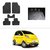 AutoStark Best Quality Set of 5 Carpet Black Car Foot Mat / Car Floor Mat for  Tata Nano