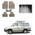 AutoStark Best Quality Set of 5 Carpet Beige Car Foot Mat / Car Floor Mat for Toyota Qualis