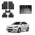 AutoStark Best Quality Set of 5 Carpet Black Car Foot Mat / Car Floor Mat for  Hyundai Verna Fluidic