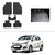 AutoStark Best Quality Set of 5 Carpet Black Car Foot Mat / Car Floor Mat for  Hyundai Xcent (2014 Upwards)