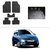 AutoStark Best Quality Set of 5 Carpet Black Car Foot Mat / Car Floor Mat for  Hyundai I10