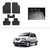 AutoStark Best Quality Set of 5 Carpet Black Car Foot Mat / Car Floor Mat for  Hyundai Santro Xing