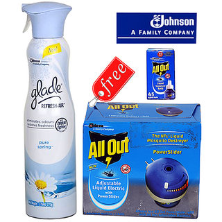 Pack of Glade Refresh Air  All Out Mosquitoes By SC Johnson