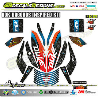 CR Decals Ktm Duke ROK BAGOROS Inspired Sticker Kit (Duke 200/390)