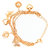 sanaya collection 18K  gold plated charm bracelet SJBR103SBK for girls/women